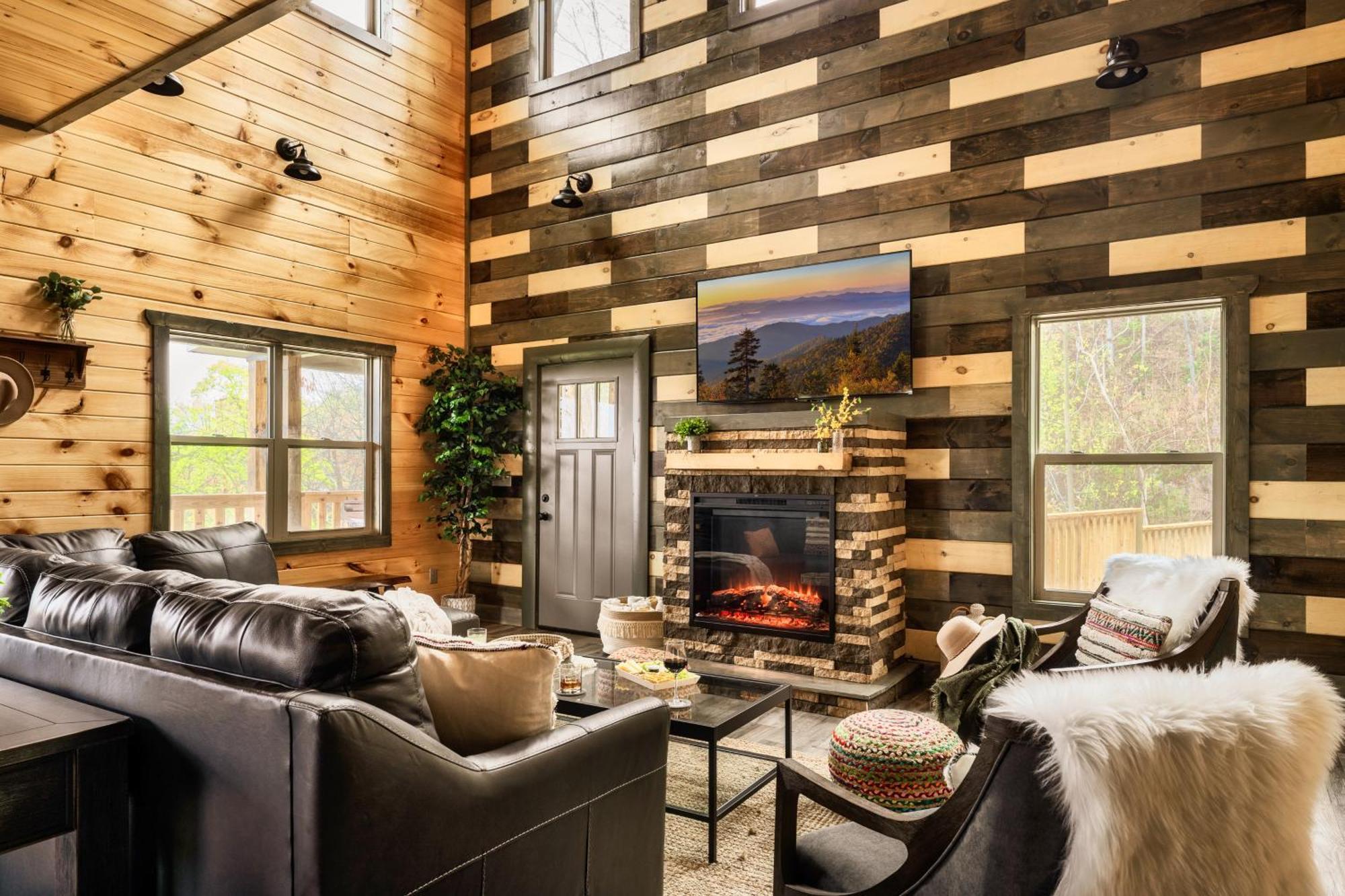 Mountainscape - Brand New Cabin W Views - Hottub - Firetable - Ps5 - Pooltable - 3 Pools Gatlinburg Exterior photo